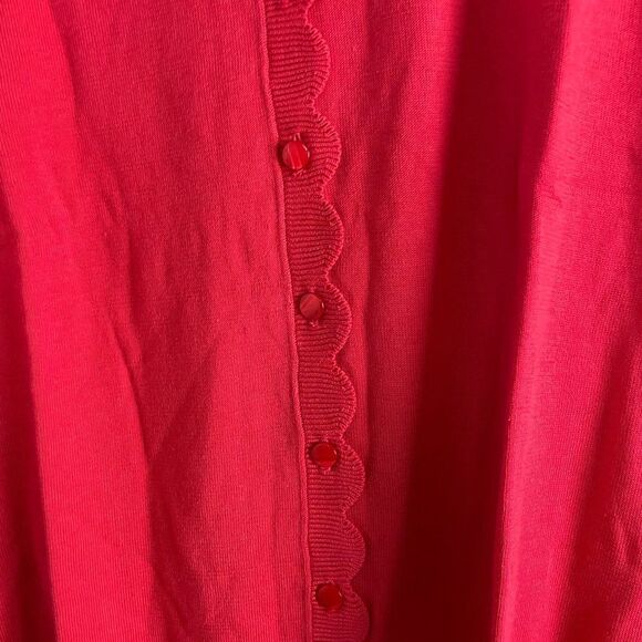 NWT Talbots Red Button Up Cardigan Sz 1 XP - Picture 3 of 5